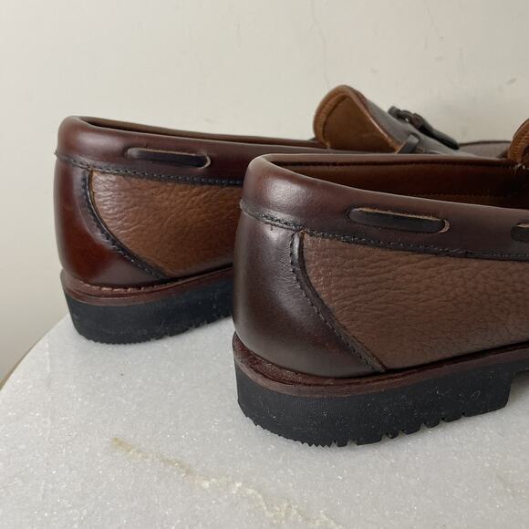 Allen Edmonds Nashua- Men\'s Brown Leather Casual Loafers w/Tassels Sz 9.5 D main image 7